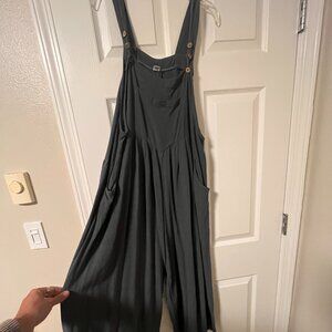 Blue/Grey Wide Leg Jumpsuit